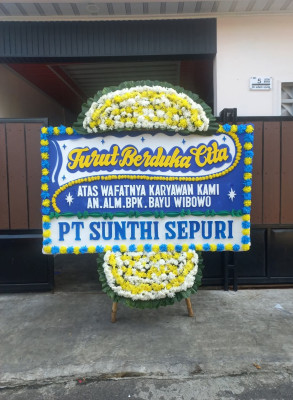 Papan Bunga Duka di Tirtayasa